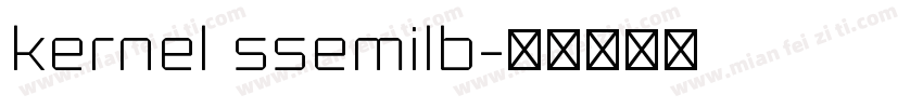 kernel ssemilb字体转换